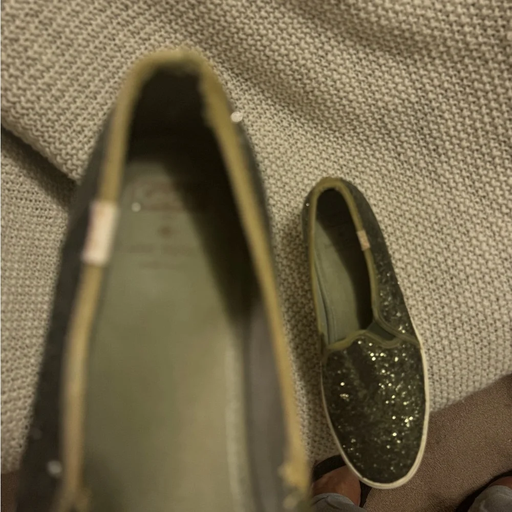 kate spade + Keds Triple‎ Decker Glitter Slip Ons, Size 7.5